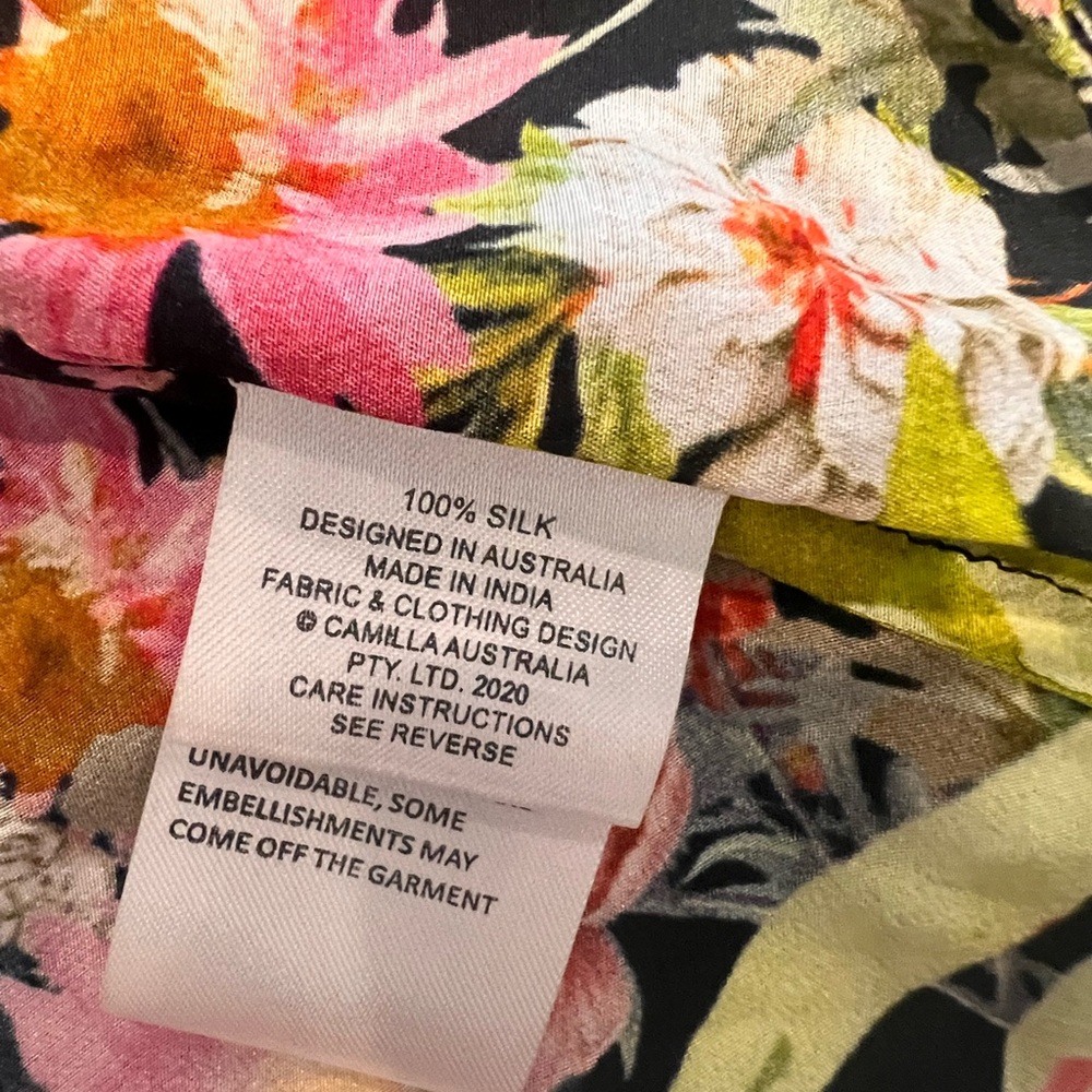 Camilla shoestring Floral Embellished Top - Picture 3 of 4